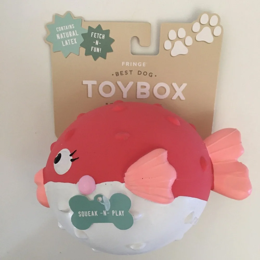 Dog Toy Latex Fish with Squeaker NEW “Feeling Swell”
